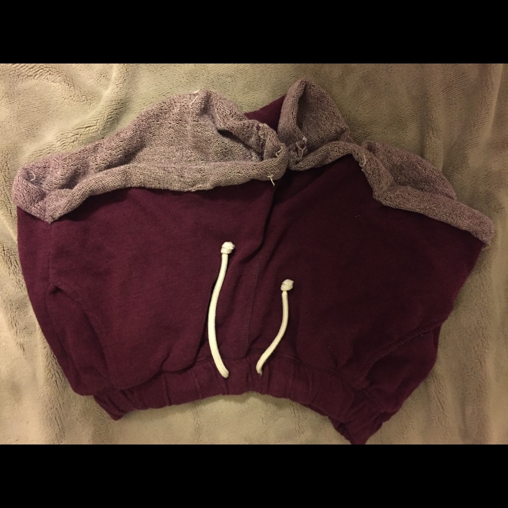 Maroon booty shorts